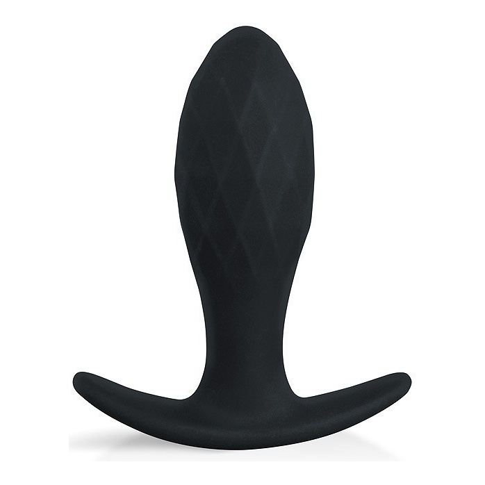 Черная силиконовая анальная пробка Sex Expert - 8,5 см - SEX EXPERT