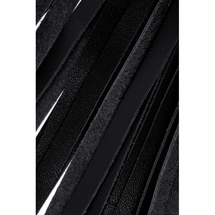 Черно-красная кожаная плеть - 50 см. Фотография 8.