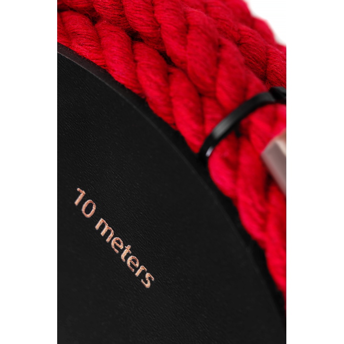 Красная веревка для шибари на катушке - 10 м. Фотография 8.