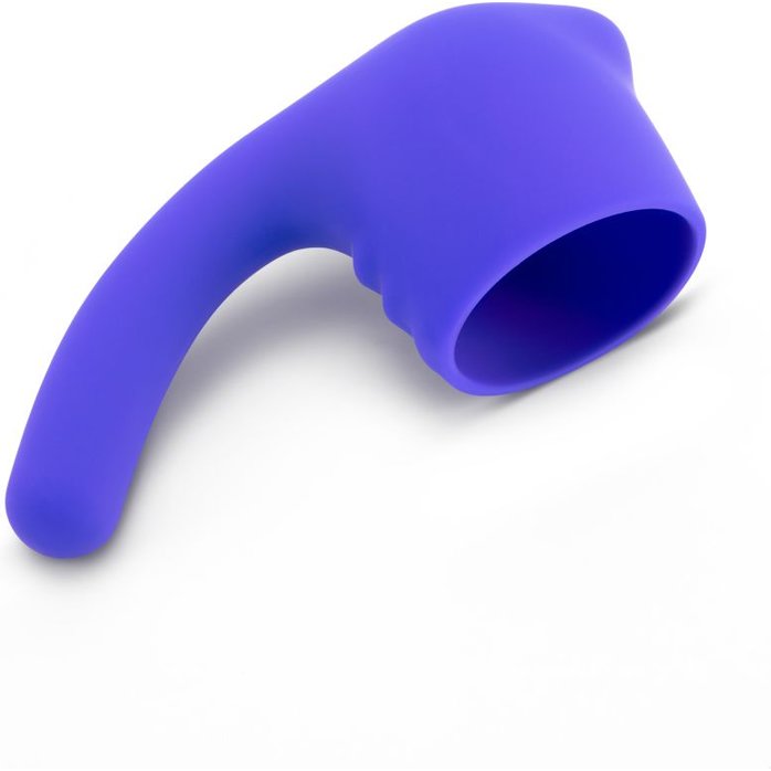Фиолетовая насадка для wand-вибромассажера Deluxe Silicone G-Spot Wand Attachment. Фотография 4.