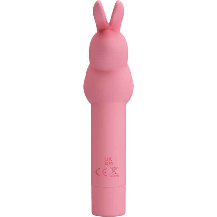 Нежно-розовый вибростимулятор в форме кролика Gerardo - Pretty Love. Фотография 7.