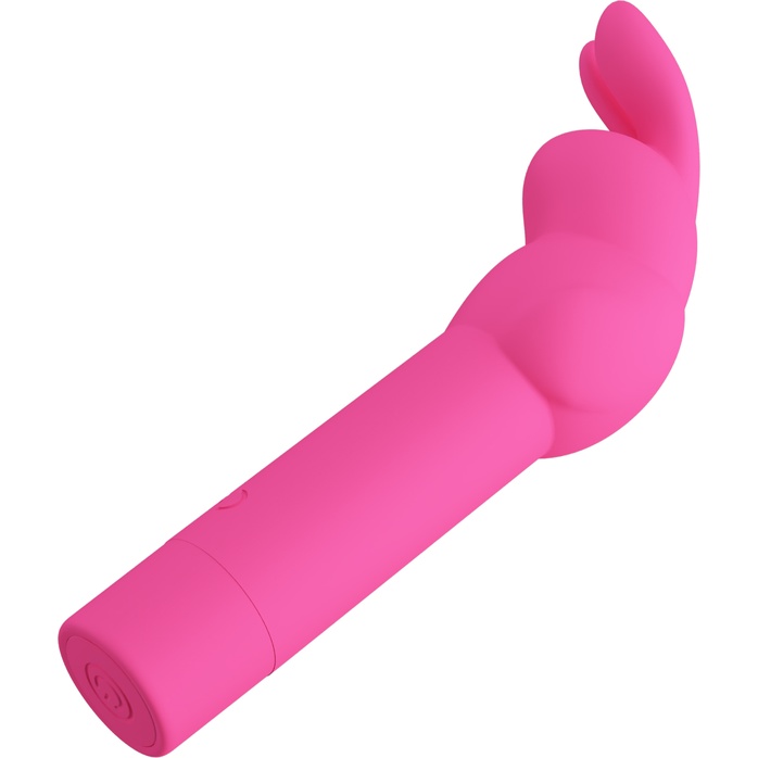 Ярко-розовый вибростимулятор в форме кролика Gerardo - Pretty Love. Фотография 9.