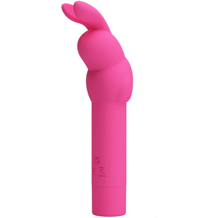 Ярко-розовый вибростимулятор в форме кролика Gerardo - Pretty Love