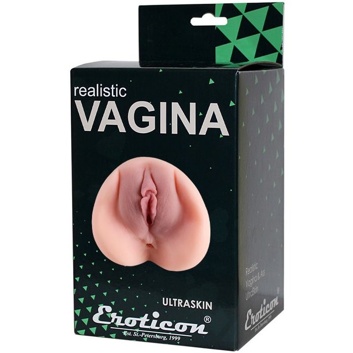 Двойной мастурбатор-вагина и анус Realistic 3D. Фотография 3.