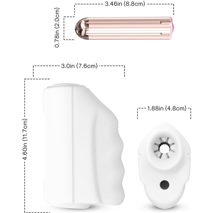 Белый вибромастурбатор Mini Masturbator. Фотография 7.