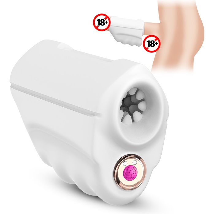 Белый вибромастурбатор Mini Masturbator. Фотография 8.