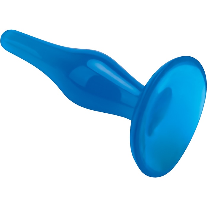 Голубой анальный плаг Easy Insertion Plug - 12 см. Фотография 2.