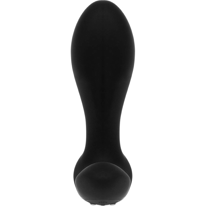 Черный анальный стимулятор с расширением и вибрацией Expand Plug - 10,5 см. Фотография 8.