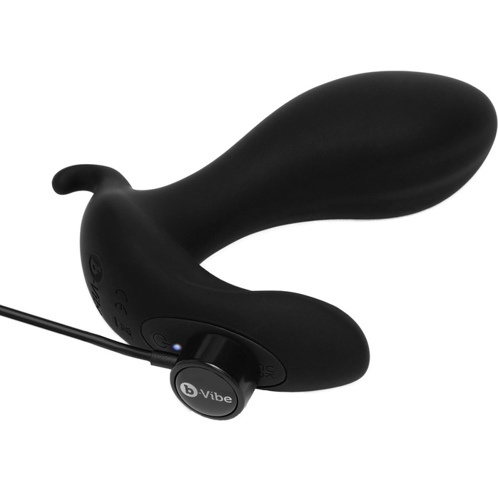 Черный анальный стимулятор с расширением и вибрацией Expand Plug - 10,5 см. Фотография 9.