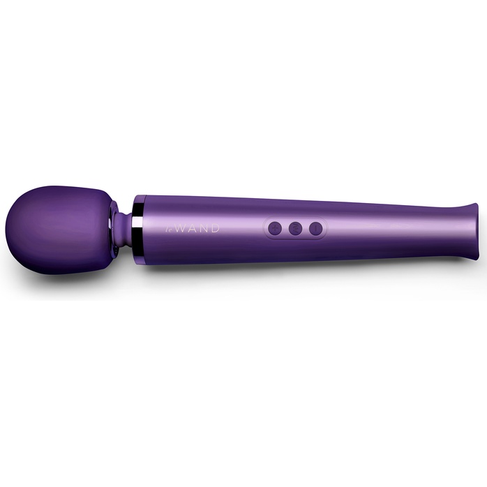 Фиолетовый вибратор Le Wand Rechargeable Vibrating Massager - 34 см. Фотография 5.