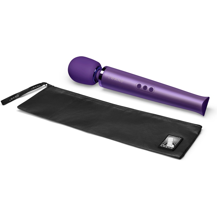 Фиолетовый вибратор Le Wand Rechargeable Vibrating Massager - 34 см. Фотография 7.