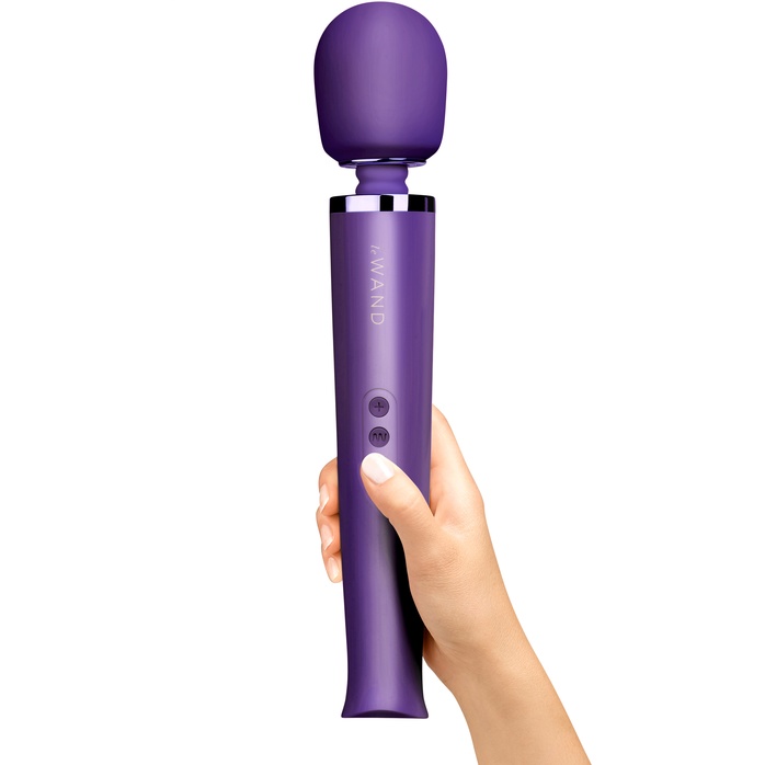 Фиолетовый вибратор Le Wand Rechargeable Vibrating Massager - 34 см