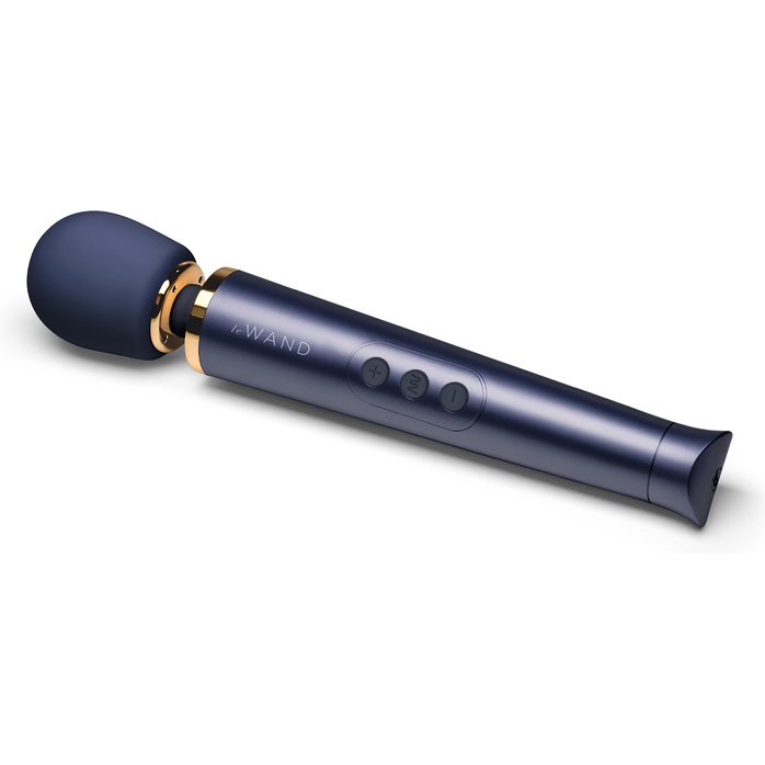 Cиний вибратор Le Wand Petite Rechargeable Vibrating Massager - 25 см. Фотография 4.