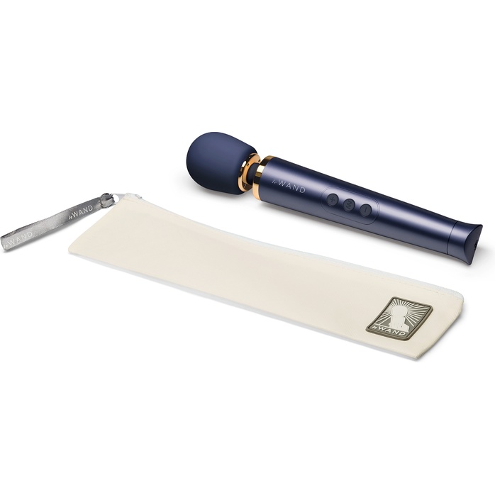 Cиний вибратор Le Wand Petite Rechargeable Vibrating Massager - 25 см. Фотография 7.