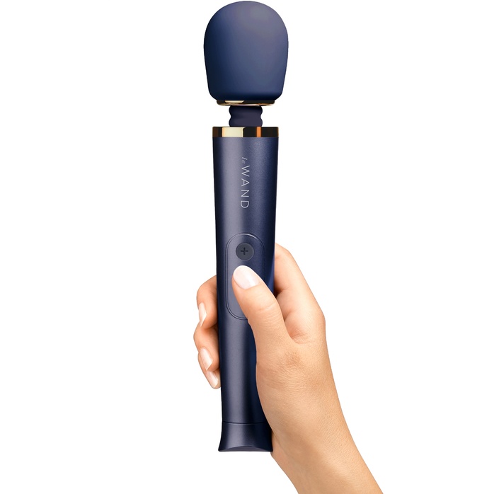 Cиний вибратор Le Wand Petite Rechargeable Vibrating Massager - 25 см