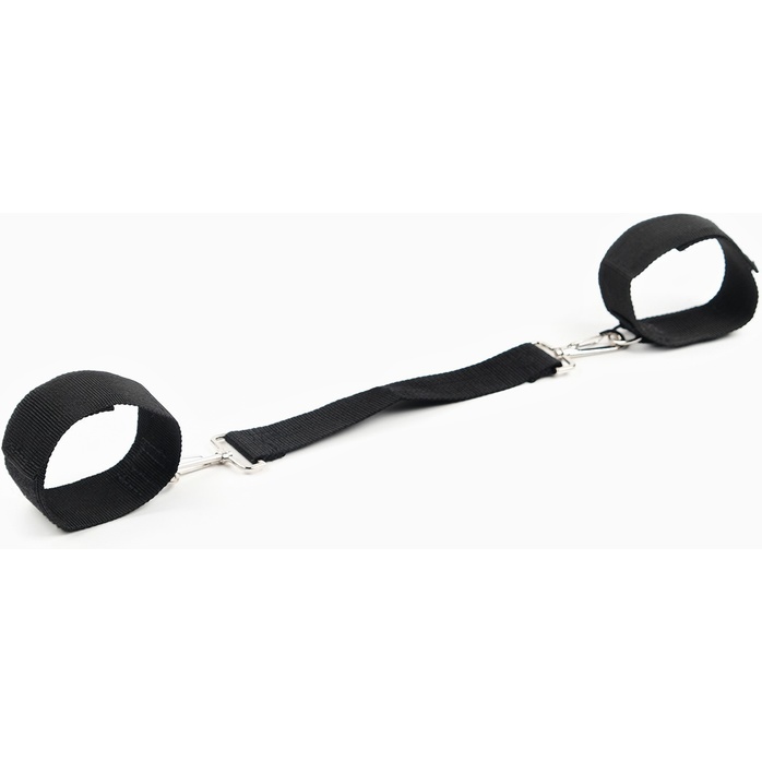 Черные наручники для фиксации со стропой - Оки-Чпоки. Фотография 2.