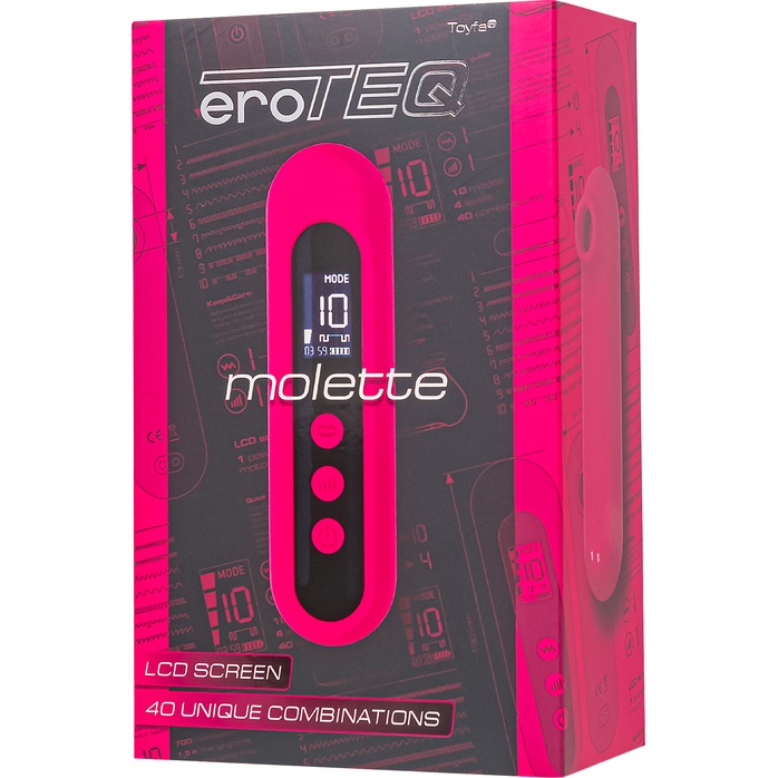Ярко-розовый вакуум-волновой стимулятор Molette - EroTEQ by Toyfa. Фотография 11.