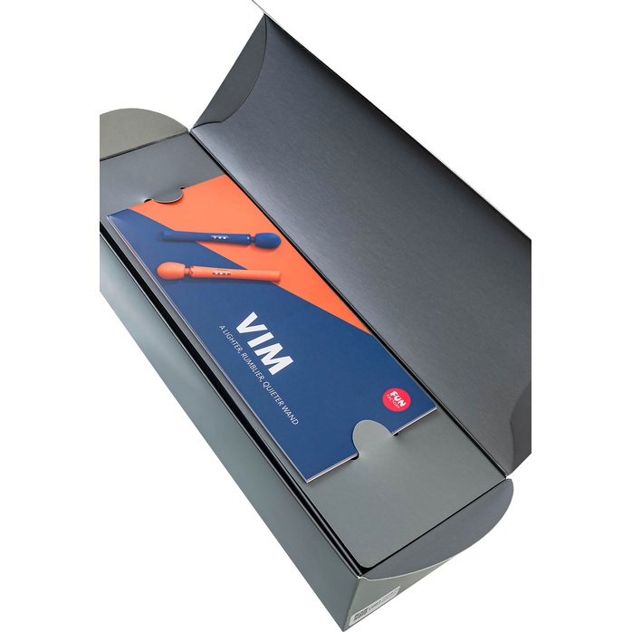 Синий вибромассажер Vim Vibrating Wand - 31,3 см. Фотография 11.