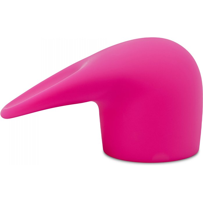 Розовая насадка на wand-вибратор для имитации орального секса Flick. Фотография 2.