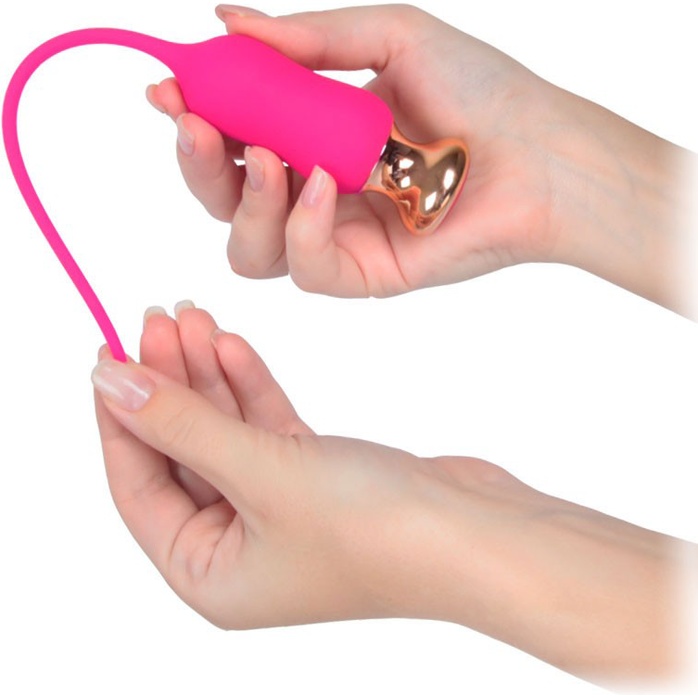 Розовый тонкий стимулятор Nipple Vibrator - 23 см. Фотография 4.