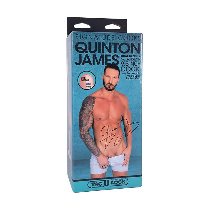 Телесный фаллоимитатор на съемной присоске Quinton James Signature Cocks - 24,1 см - Signature Cocks. Фотография 2.