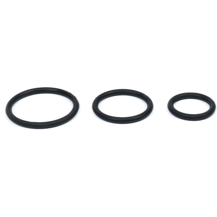 Набор из 3 черных эрекционных колец «Оки-Чпоки» - Оки-Чпоки. Фотография 5.