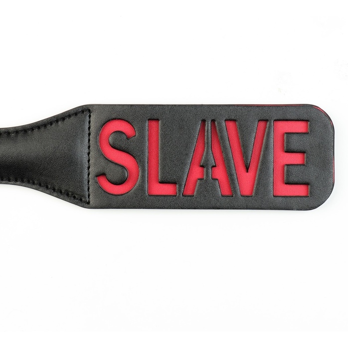 Черная гладкая шлепалка SLAVE - 38 см - Оки-Чпоки. Фотография 3.