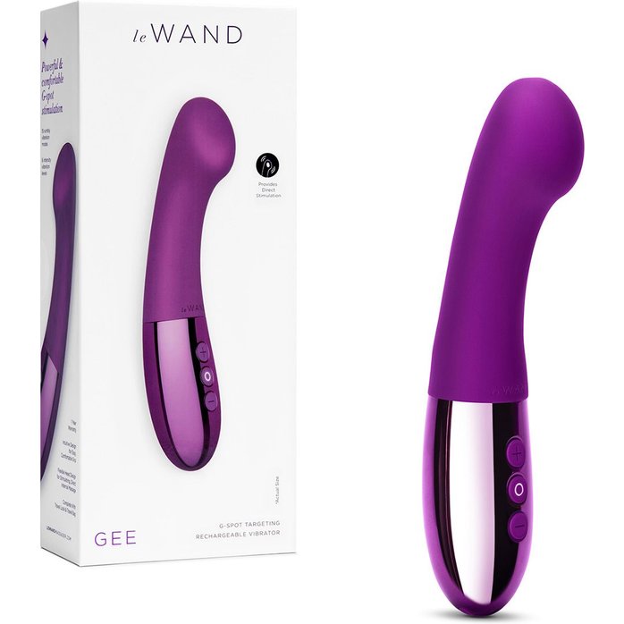 Фиолетовый вибростимулятор для G-точки Gee - 16,6 см. Фотография 6.