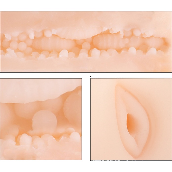 Телесный реалистичный мастурбатор-вагина Yoni Vagina - Оки-Чпоки. Фотография 3.
