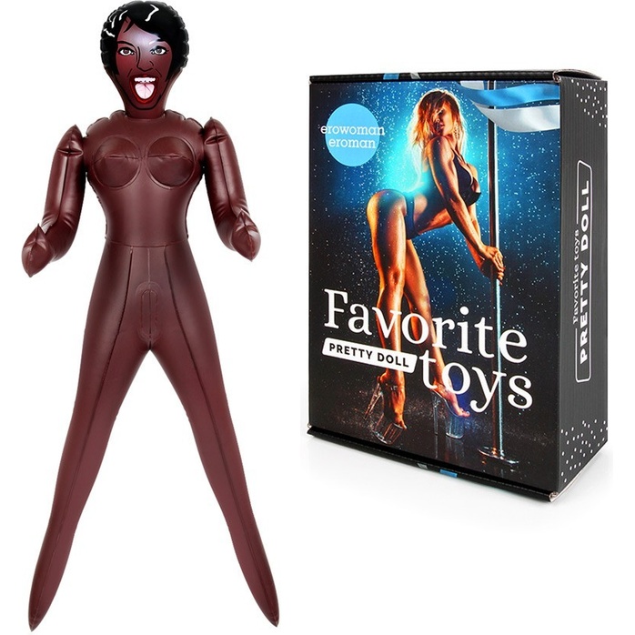 Темнокожая секс-кукла Шарлиз с 3 рабочими отверстиями - EROWOMAN-EROMAN