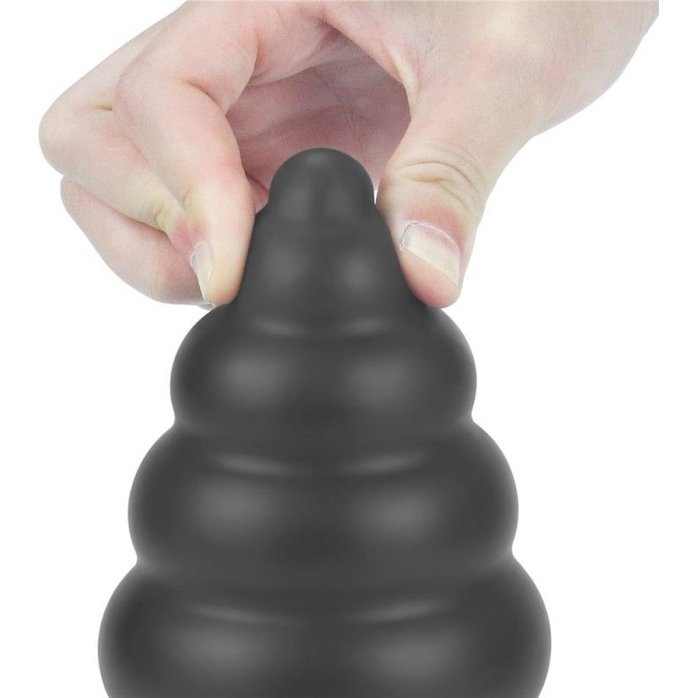 Черная анальная вибровтулка 7 King Sized Vibrating Anal Cracker - 18 см. Фотография 3.