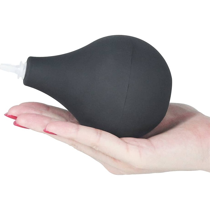 Черный фаллоимитатор-гигант с грушей 10 Squirt Extreme Dildo - 25,5 см. Фотография 9.