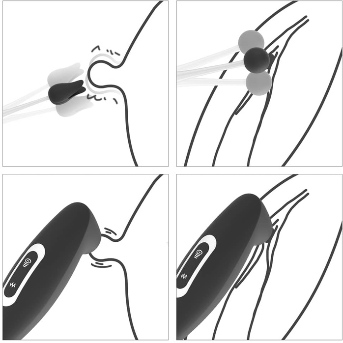 Черный вибратор для точечной стимуляции IJOY Rechargeable Clit Pro Vibrator - 19 см. Фотография 6.