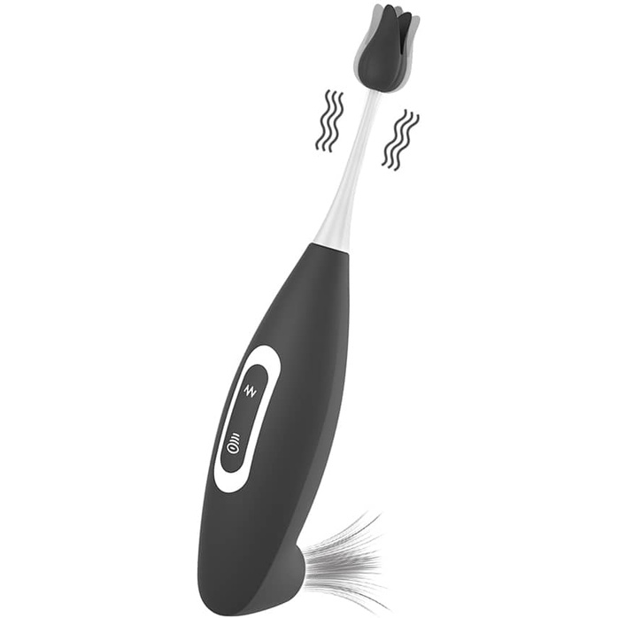 Черный вибратор для точечной стимуляции IJOY Rechargeable Clit Pro Vibrator - 19 см. Фотография 8.