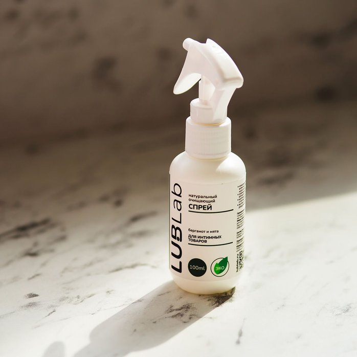 Натуральный очищающий эко-спрей для секс-игрушек с ароматом бергамота и мяты - 100 мл. Фотография 5.