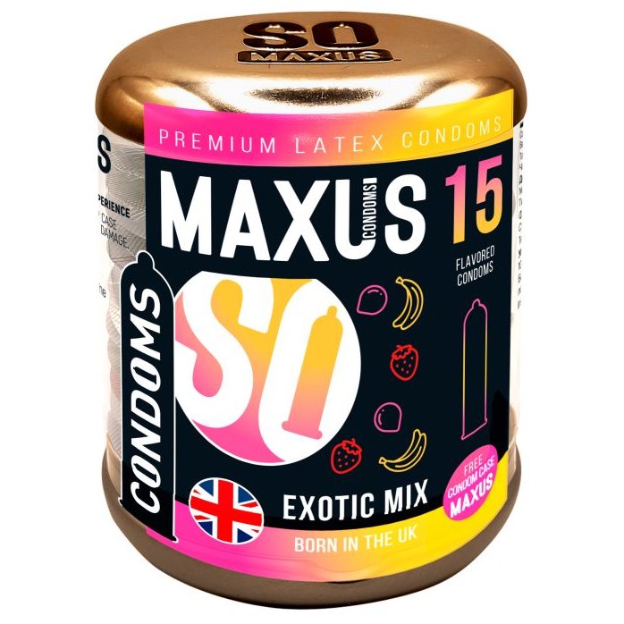 Ароматизированные презервативы Maxus Exotic Mix - 15 шт