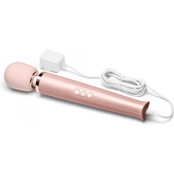 Проводной жезловый вибромассажер Le Wand Powerful Plug-In Vibrating Massger - 34 см. Фотография 4.