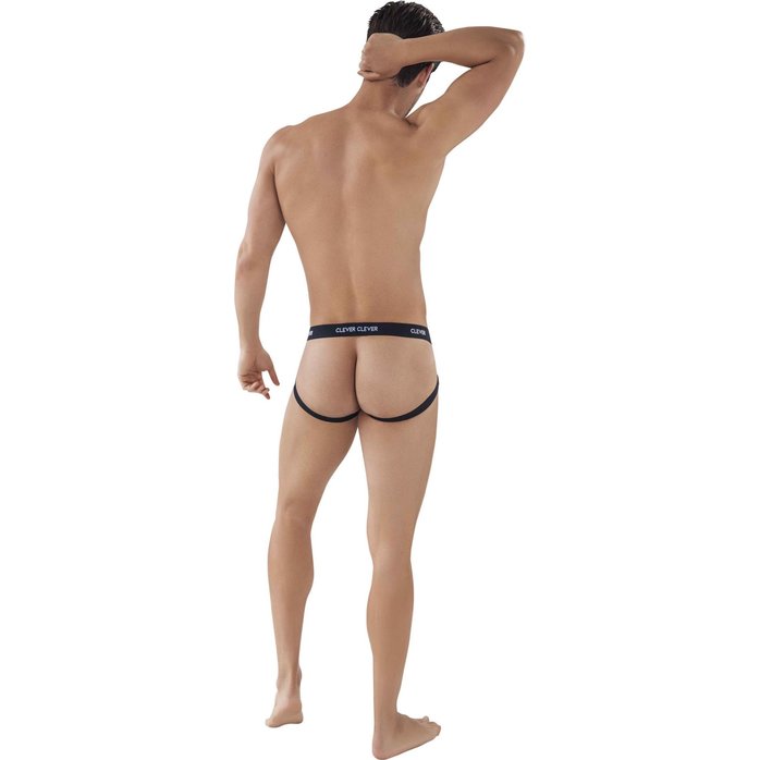 Черные мужские трусы-джоки Oporto Jockstrap. Фотография 3.