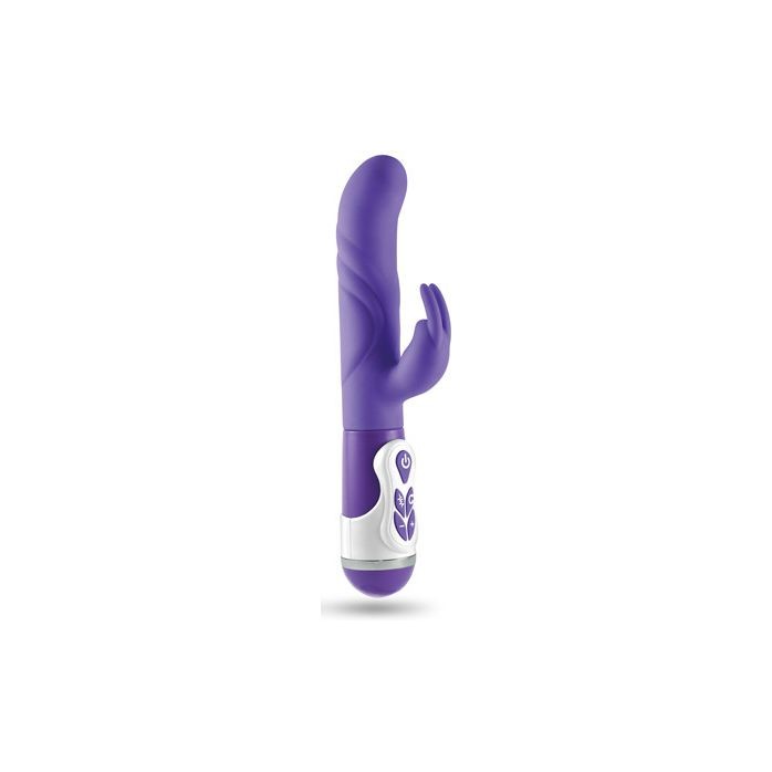 Фиолетовый вибратор Lusty Bunny - 23 см