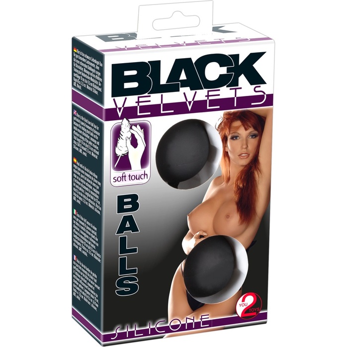 Черные вагинальные шарики с петлёй Black Velvets - You2Toys. Фотография 2.