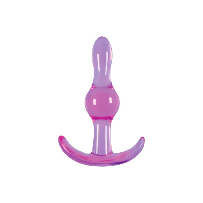 Фиолетовая анальная пробка Jelly Rancher T-Plug Wave - 9,7 см - Jelly Rancher