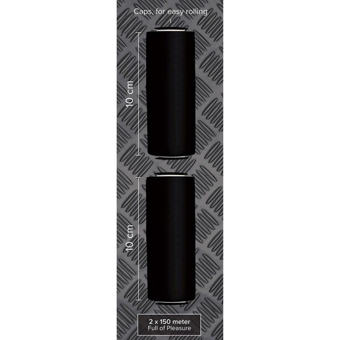 Набор из двух рулонов черной ленты для фиксации - 2 х 150 м - Kiotos Bizarre. Фотография 2.