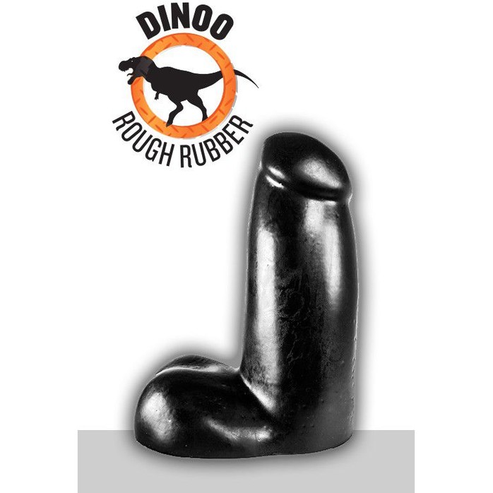 Чёрный фаллоимитатор Karonga - 23,5 см. - Dinoo