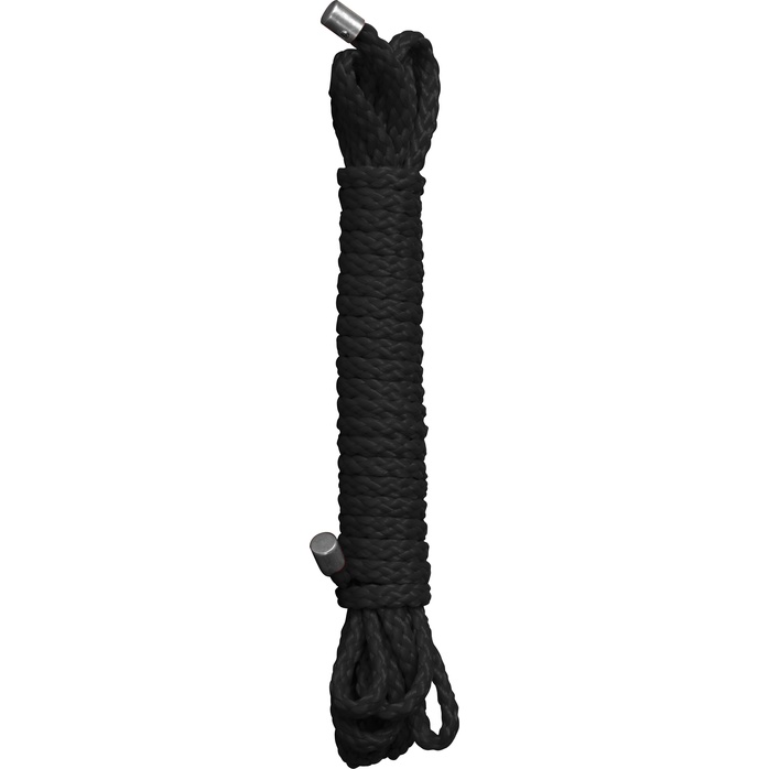 Черная веревка для бандажа Kinbaku - 10 м - Ouch!