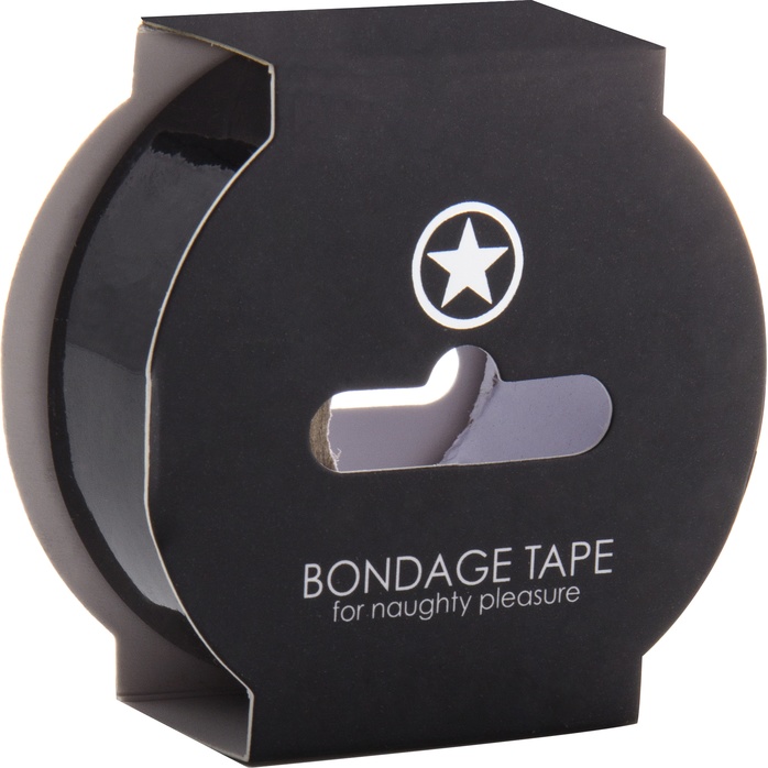 Черная лента Non Sticky Bondage Tape - 17,5 м - Ouch!