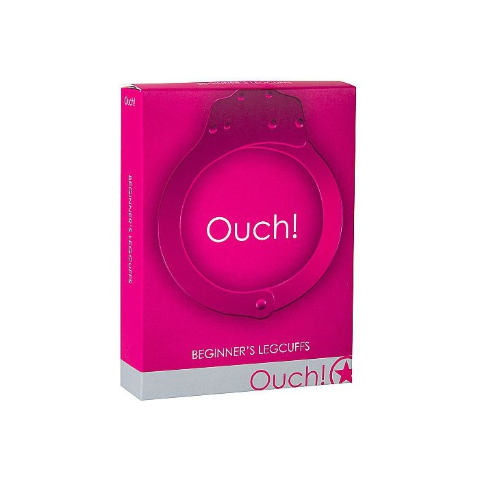 Металлические розовые оковы Pleasure Legcuffs - Ouch!. Фотография 2.