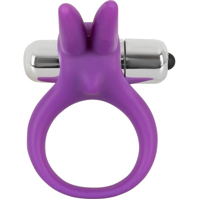 Фиолетовое эрекционное кольцо с вибрацией Smile Rabbit - Sweet Smile. Фотография 2.