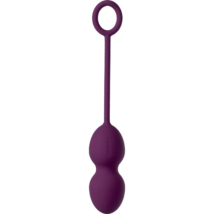 Набор фиолетовых вагинальных шариков Nova Ball со смещенным центром тяжести. Фотография 4.