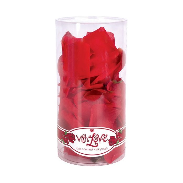 Декоративные розовые лепестки With Love Rose Scented Silk Petals - TLC. Фотография 2.