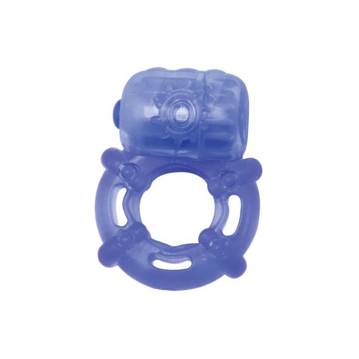 Голубое эрекционное кольцо с вибрацией Climax Juicy Rings - Climax
